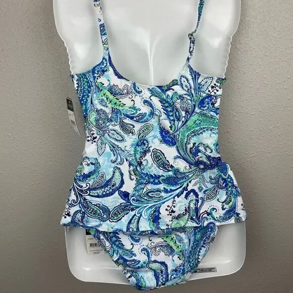 NWT Lauren Ralph Lauren Two-Piece Swimsuit Sizes 8 or 10